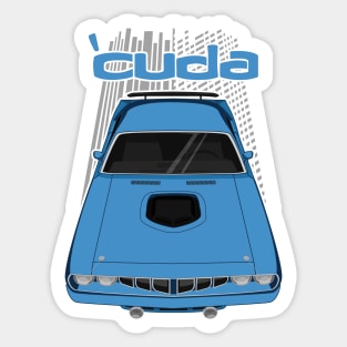 Plymouth Barracuda 1971 - Blue Sticker